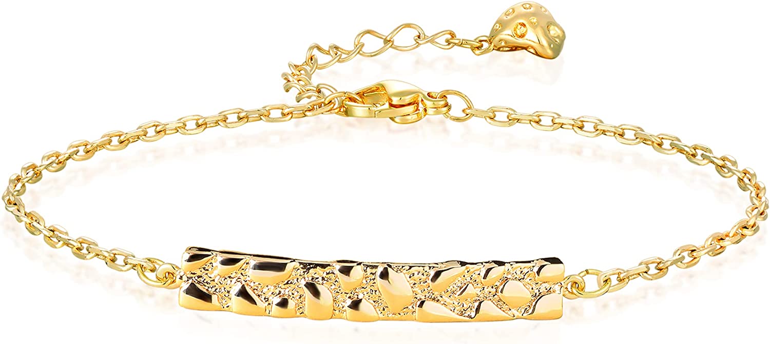 230816063138991_1 MEVECCO Gold Tiny Pearl Bracelet,14K Gold Plated Cute Beaded Freshwater Cultured Pearls Tiny Charm Dainty Handmade Bracelet for Women - Image 1